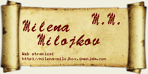 Milena Milojkov vizit kartica